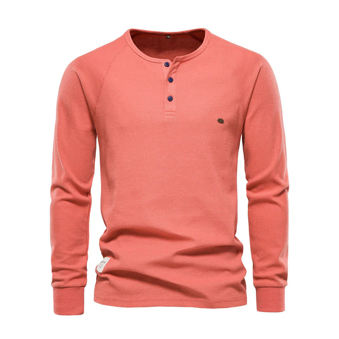 Heren Langarm Shirt | Ronde Hals