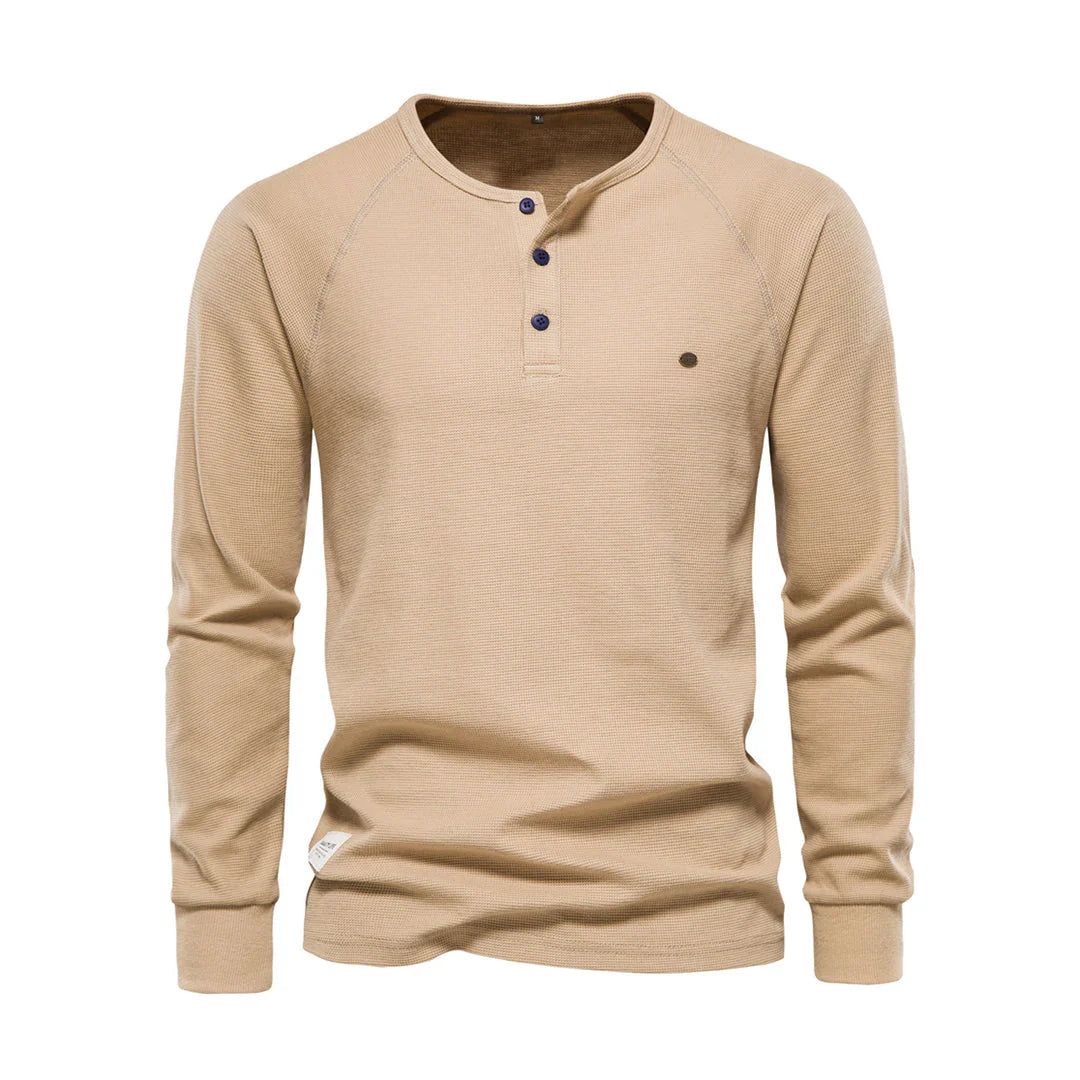 Heren Langarm Shirt | Ronde Hals