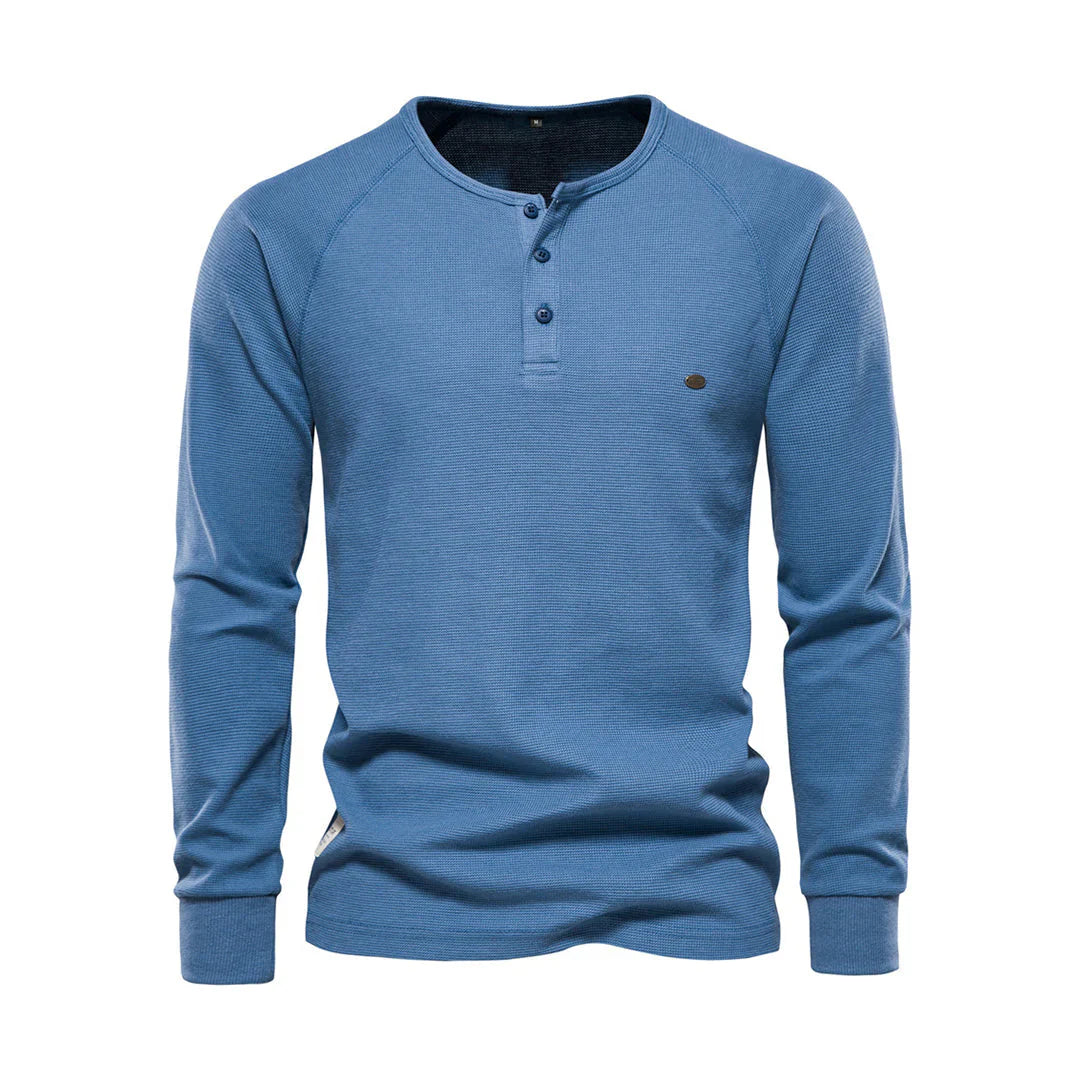 Heren Langarm Shirt | Ronde Hals