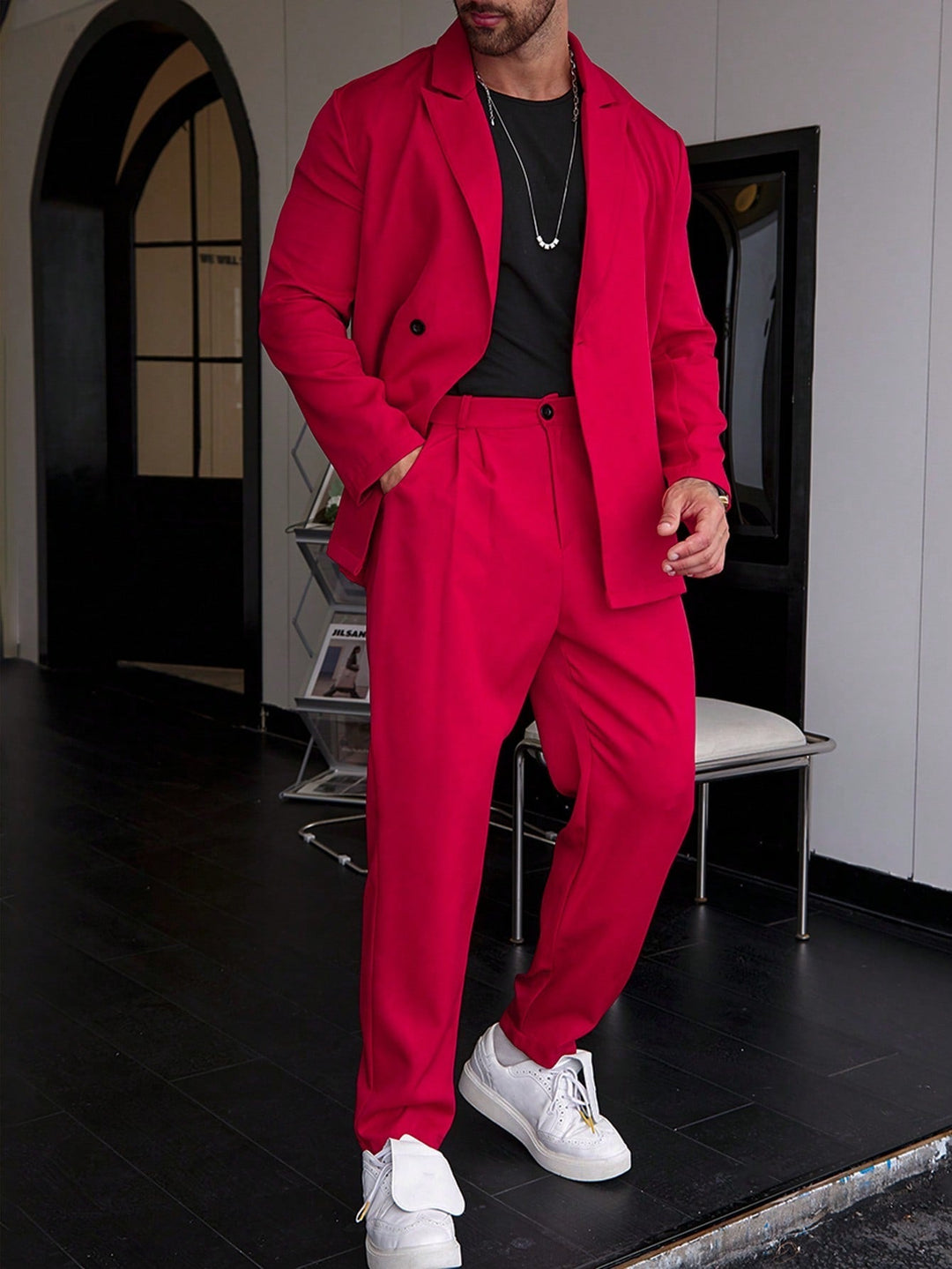 Heren Pak | Slim Fit met Getailleerde Blazer en Pantalon
