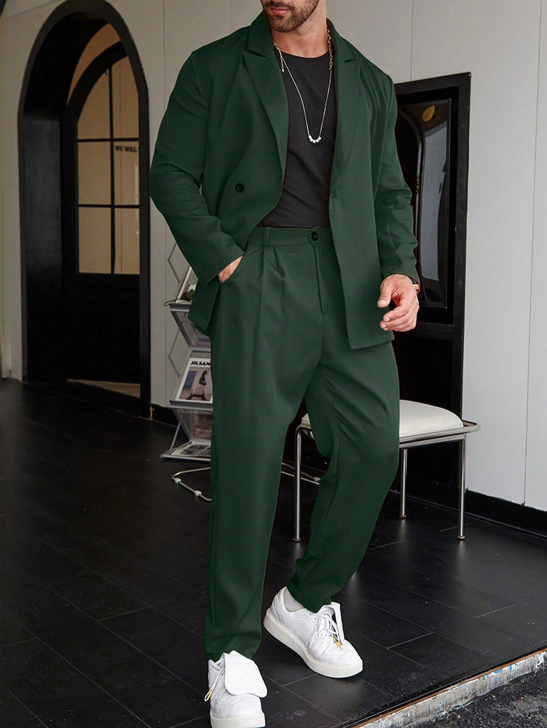 Heren Pak | Slim Fit met Getailleerde Blazer en Pantalon