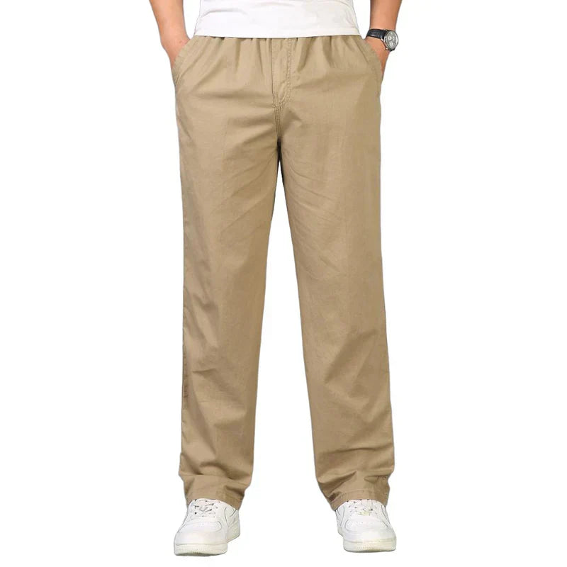 Heren Pull-On Broek | Rechte Pijpen en Praktische Details