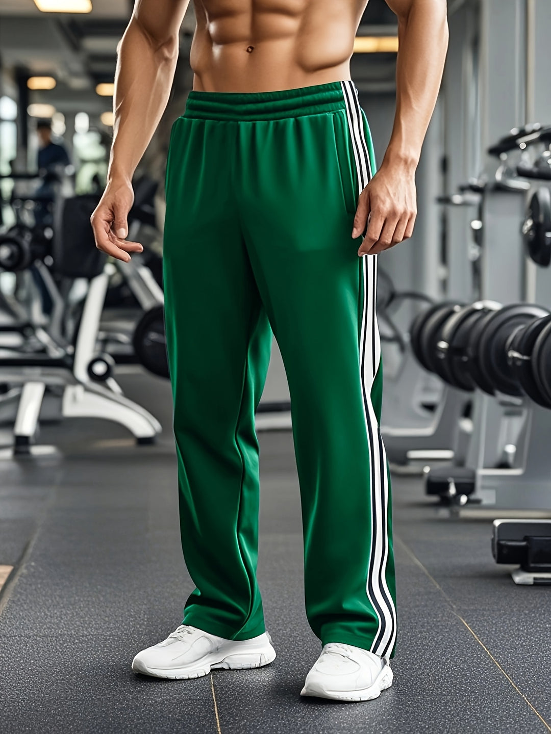 Heren Sportbroek | Trekkoord en Zakken