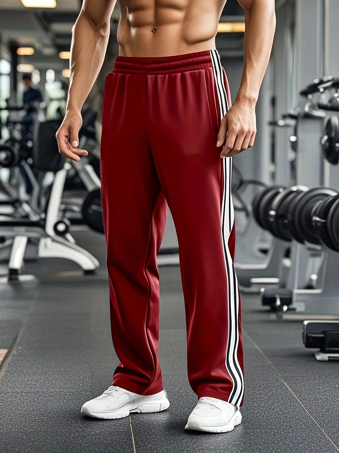 Heren Sportbroek | Trekkoord en Zakken
