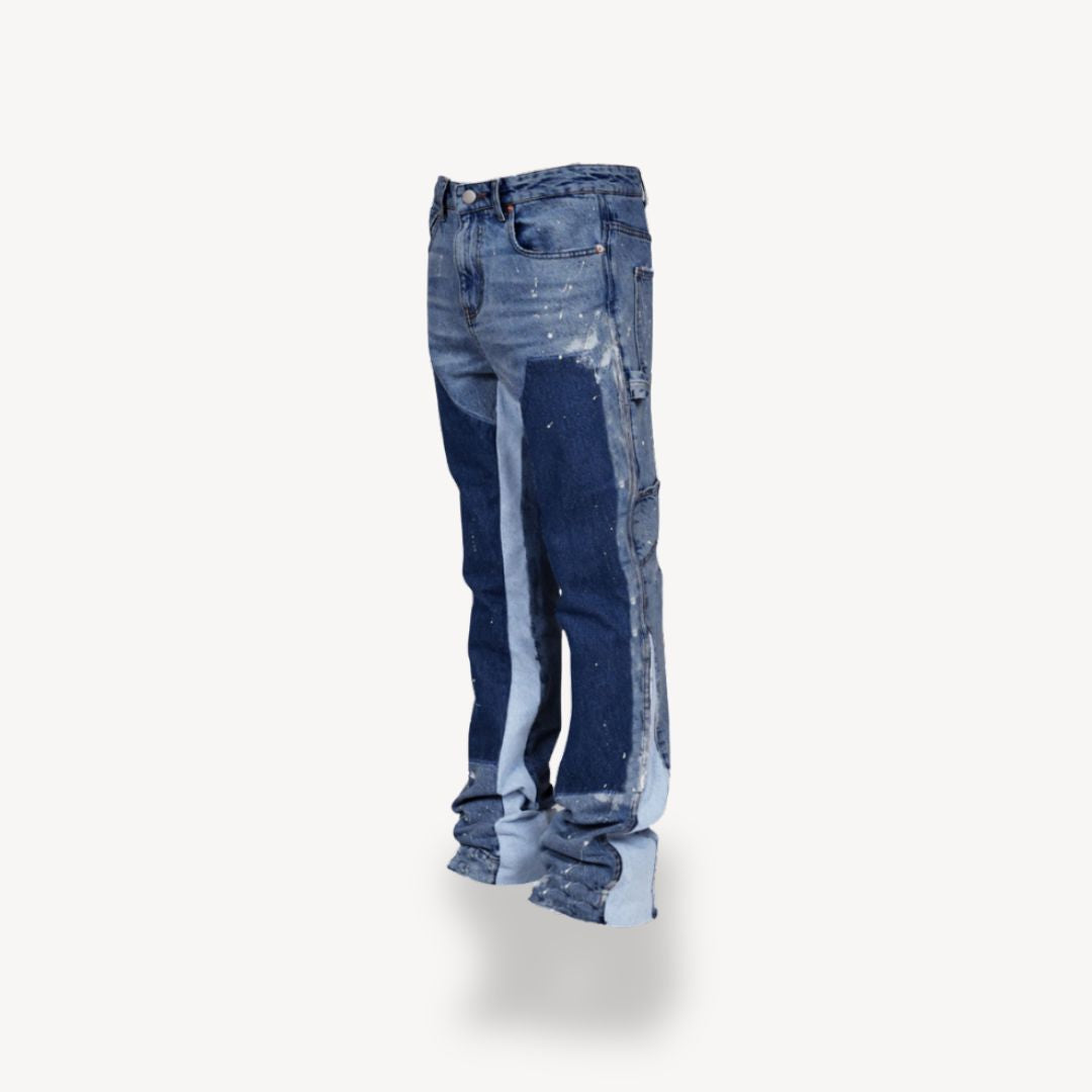Heren Stacked Jeans | Slim Fit en Verlengde Binnenbeenlengte