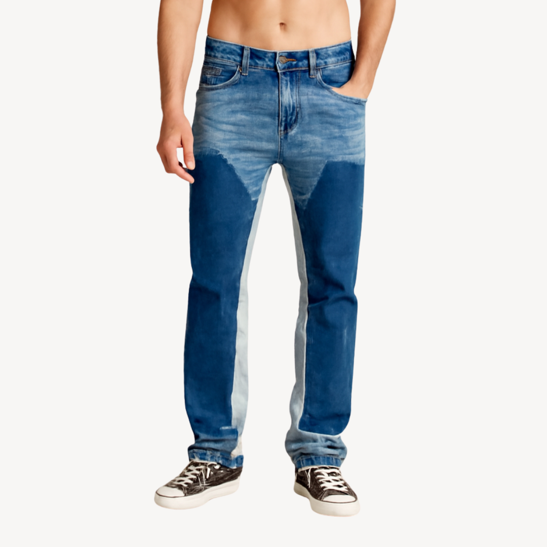 Heren Stacked Jeans | Slim Fit en Verlengde Binnenbeenlengte