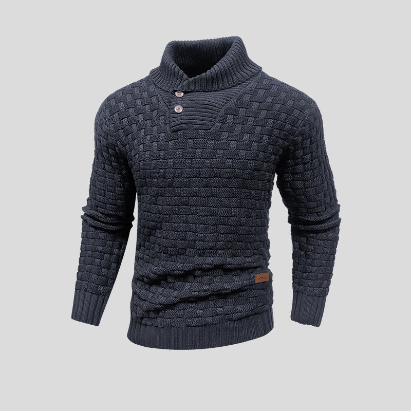 Heren Thermische Trui | Stijlvol Gebreid Design voor de Herfst