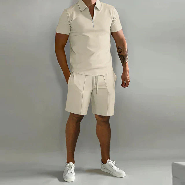Heren Tweedelige Set | Polo en Korte Broek voor de Zomer