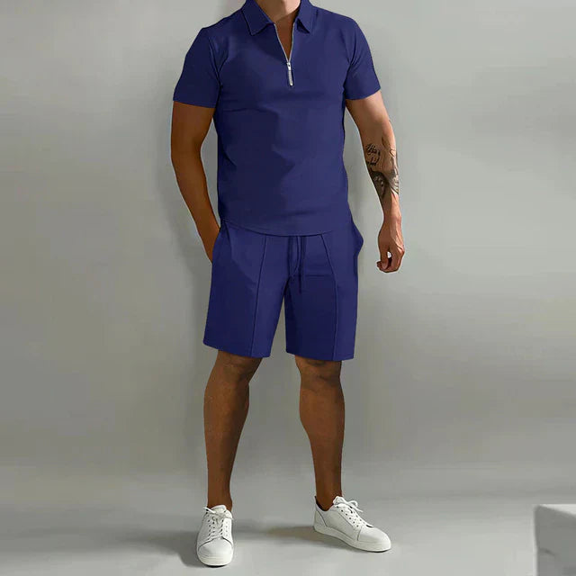Heren Tweedelige Set | Polo en Korte Broek voor de Zomer