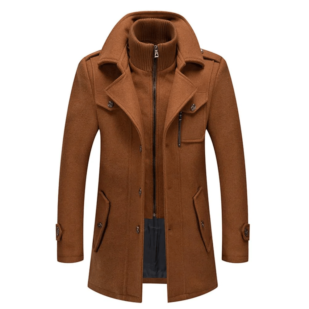 Heren Tweedelige Winterjas | Rits en Modern Design