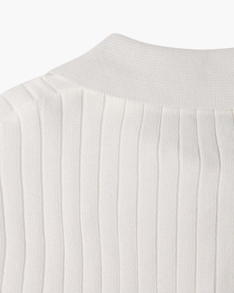 Heren V-Hals Polo met Lange Mouwen | Winter