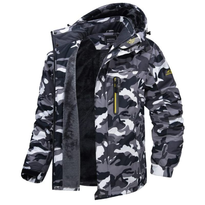 Heren Winterjas | Waterdichte Capuchon en Functionele Details