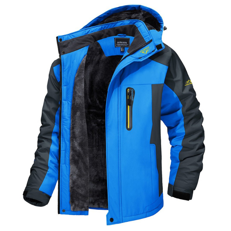 Heren Winterjas | Waterdichte Capuchon en Functionele Details