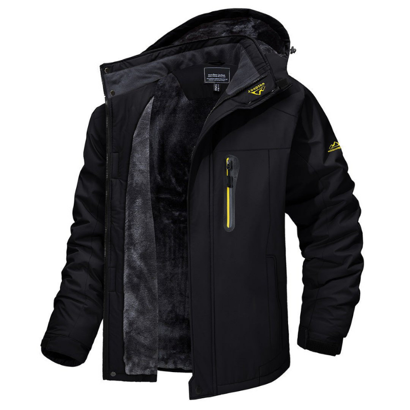 Heren Winterjas | Waterdichte Capuchon en Functionele Details