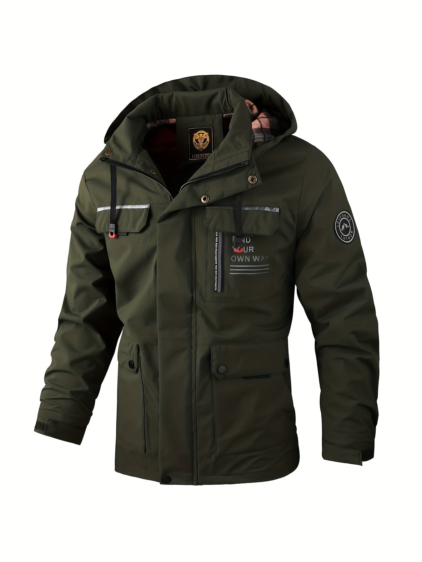 Heren Winterjas met Kap | Weerbestendige Bescherming
