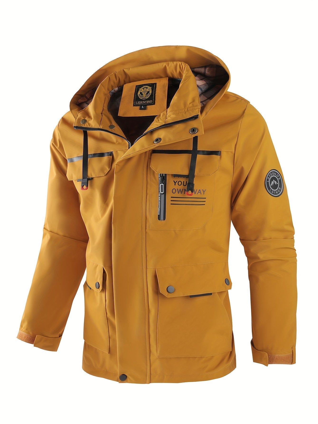 Heren Winterjas met Kap | Weerbestendige Bescherming