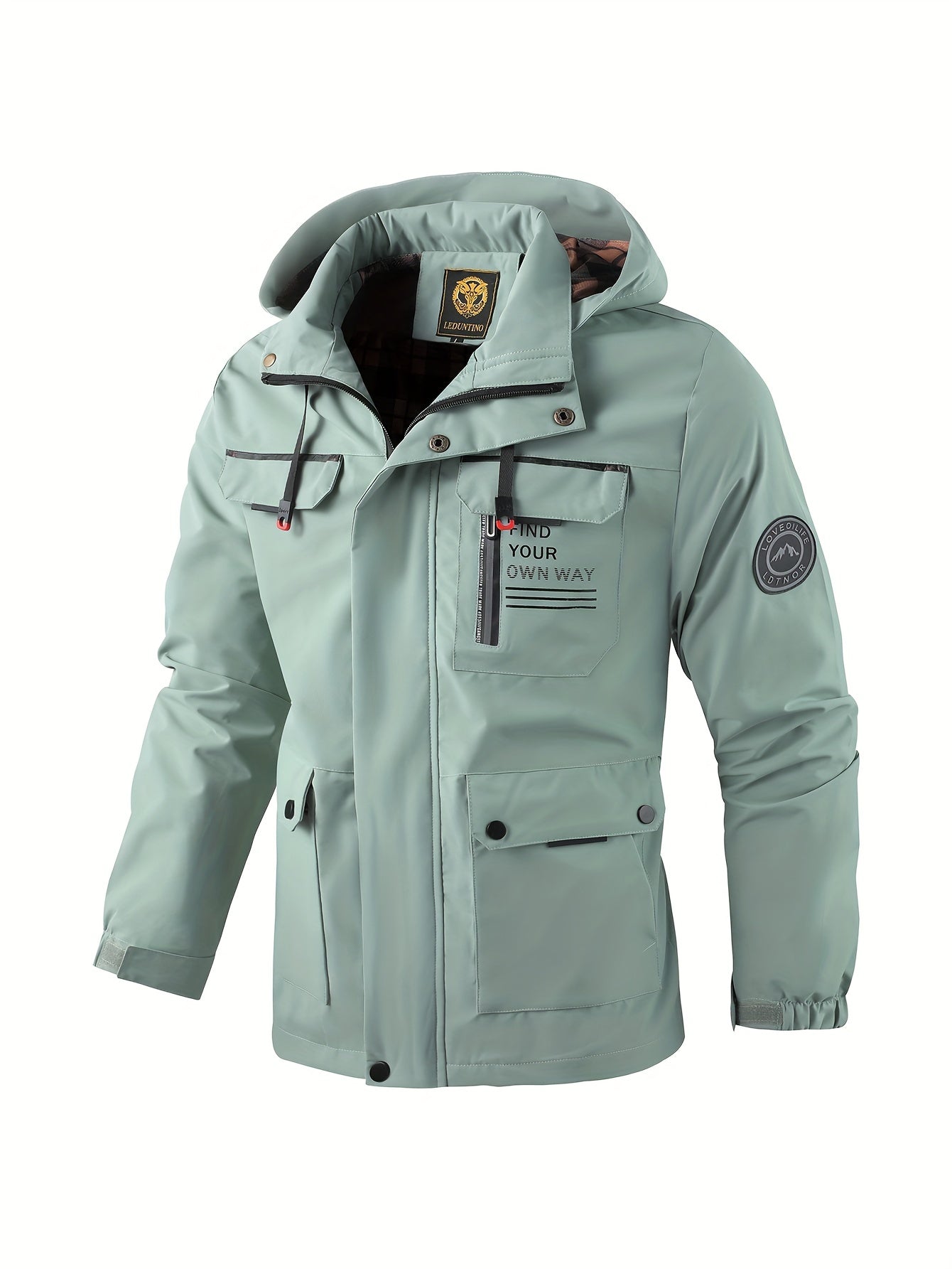 Heren Winterjas met Kap | Weerbestendige Bescherming