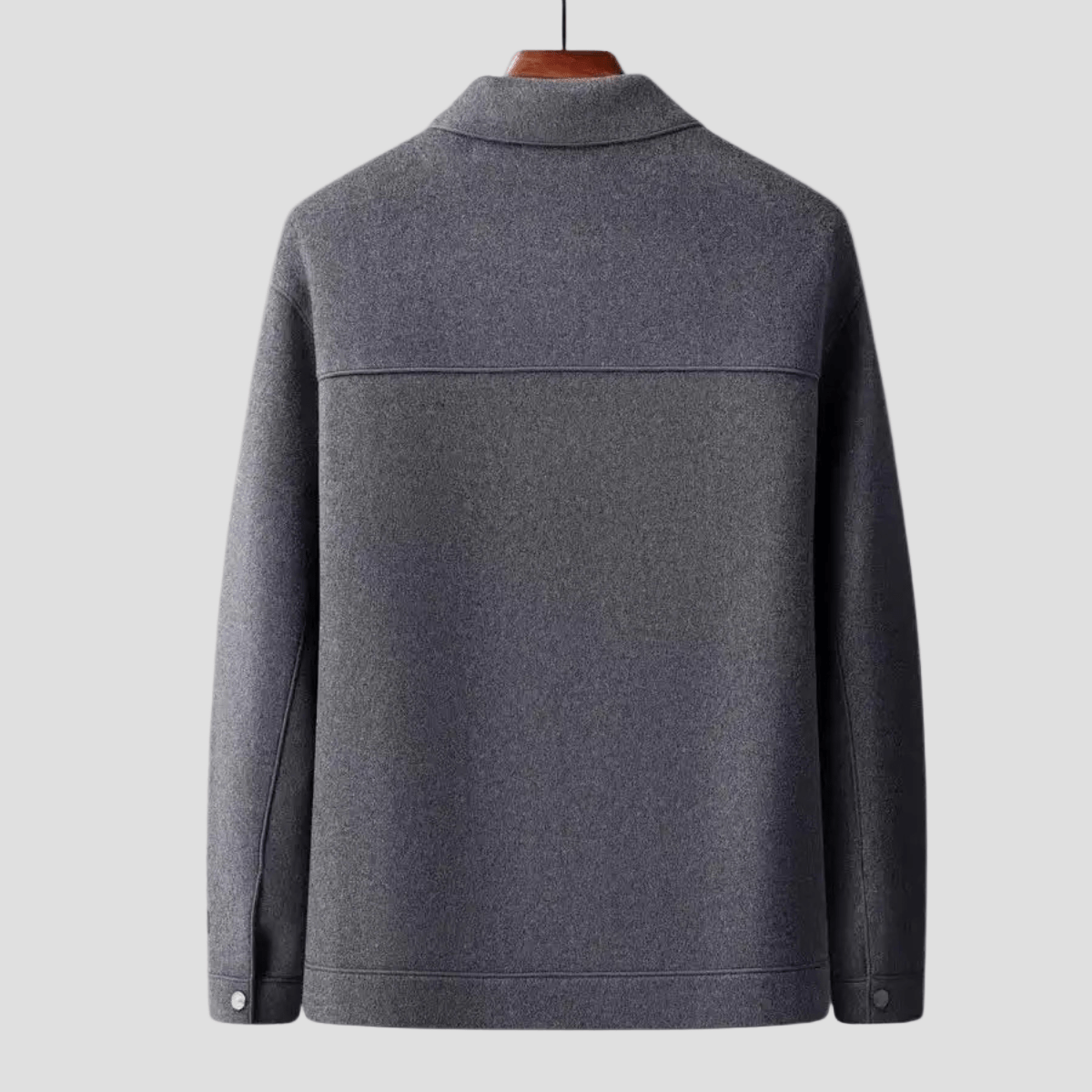 Hudson | Tailored Fit Wollen Jas Met Rits