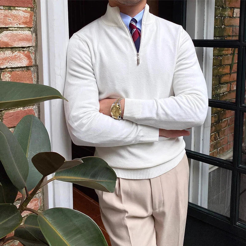 Luca | Half-Zip Trui, Gebreide Blend