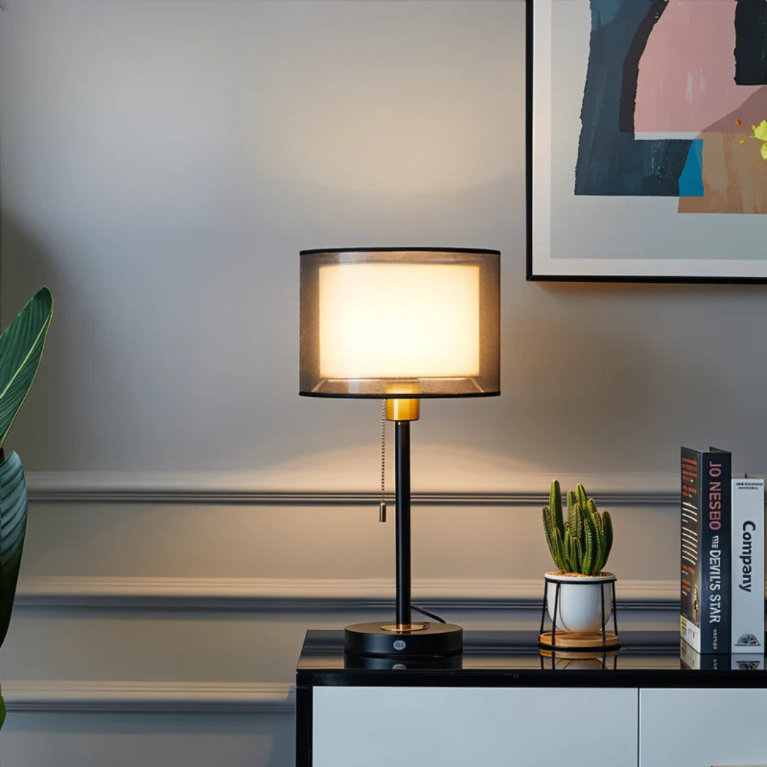 Moderne Tafellamp | LED Verlichting en Trekschakelaar