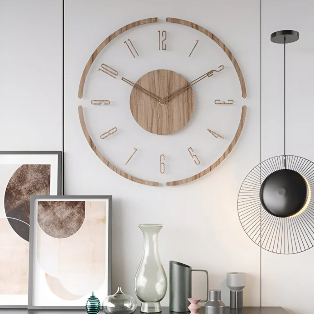 Moderne Wandklok | Stijlvol en Geluidloos voor de Woonkamer