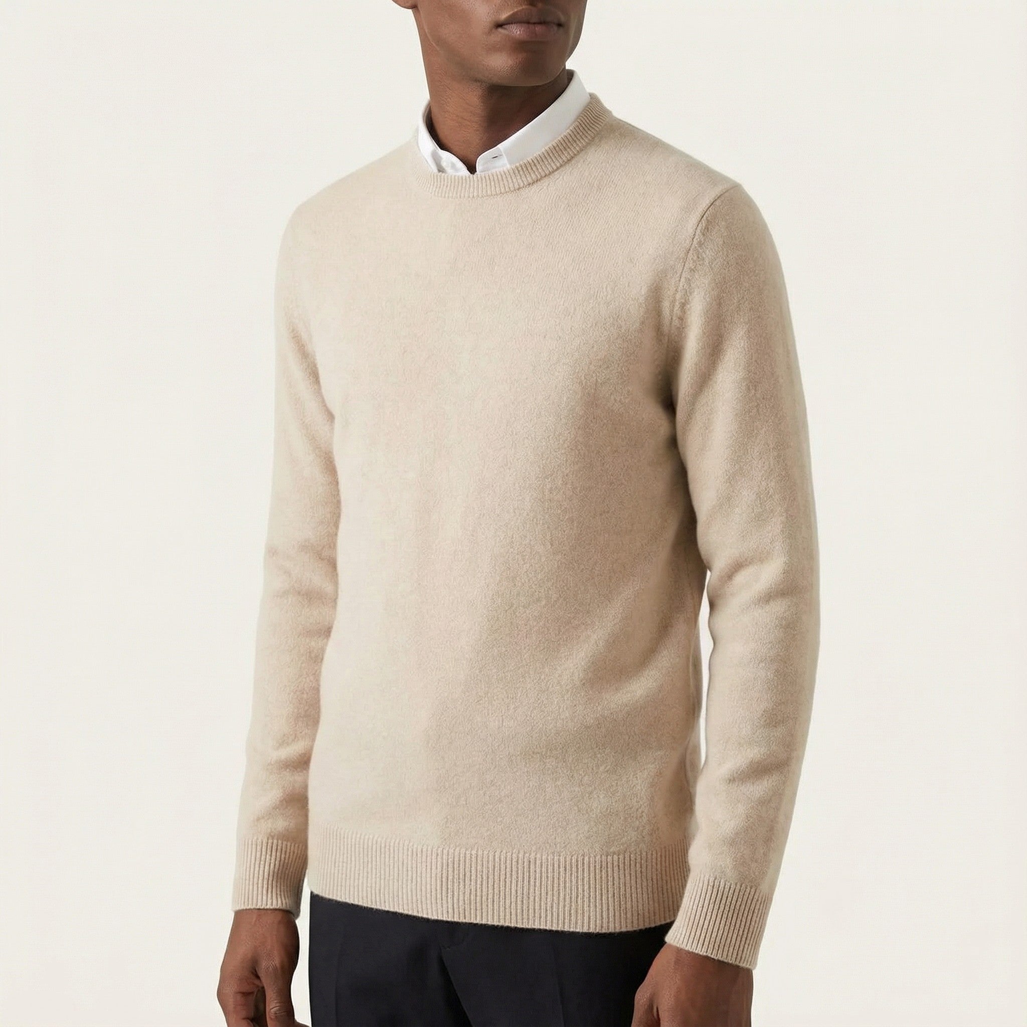 Arlo | Luxe Kasjmier Trui - Ronde Hals