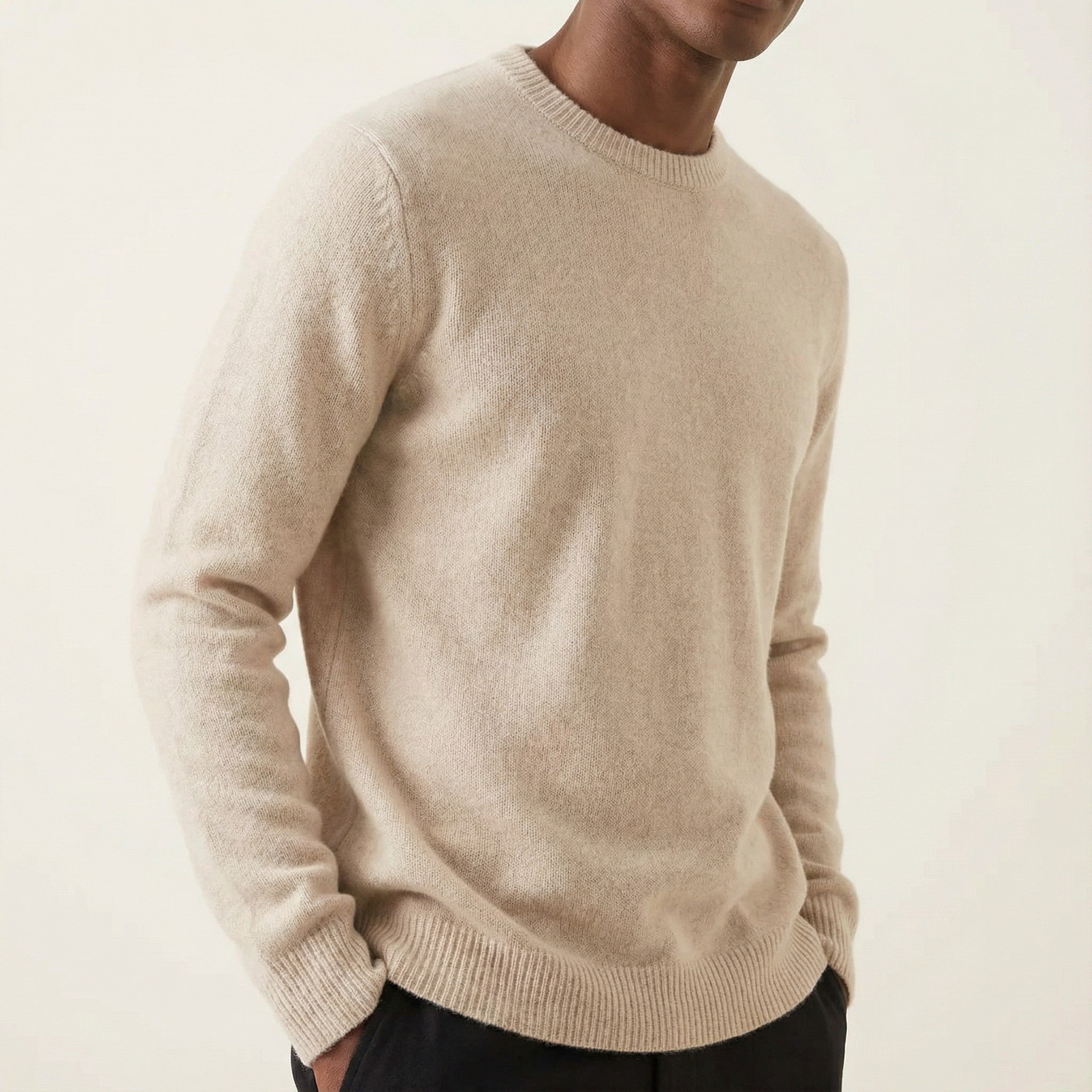 Arlo | Luxe Kasjmier Trui - Ronde Hals