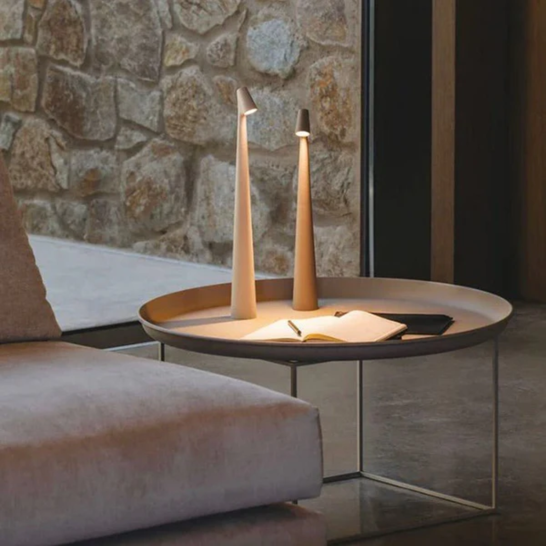 Scandinavische LED Tafellamp | Draadloze Lamp