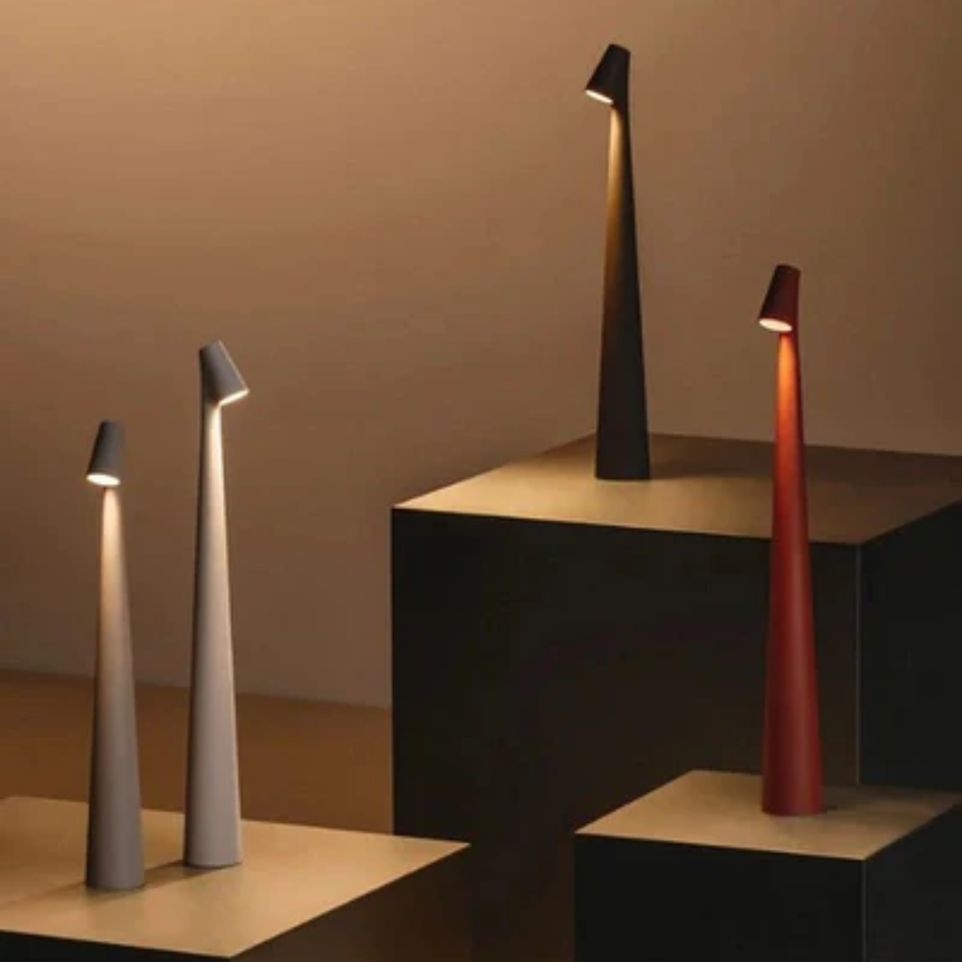 Scandinavische LED Tafellamp | Draadloze Lamp
