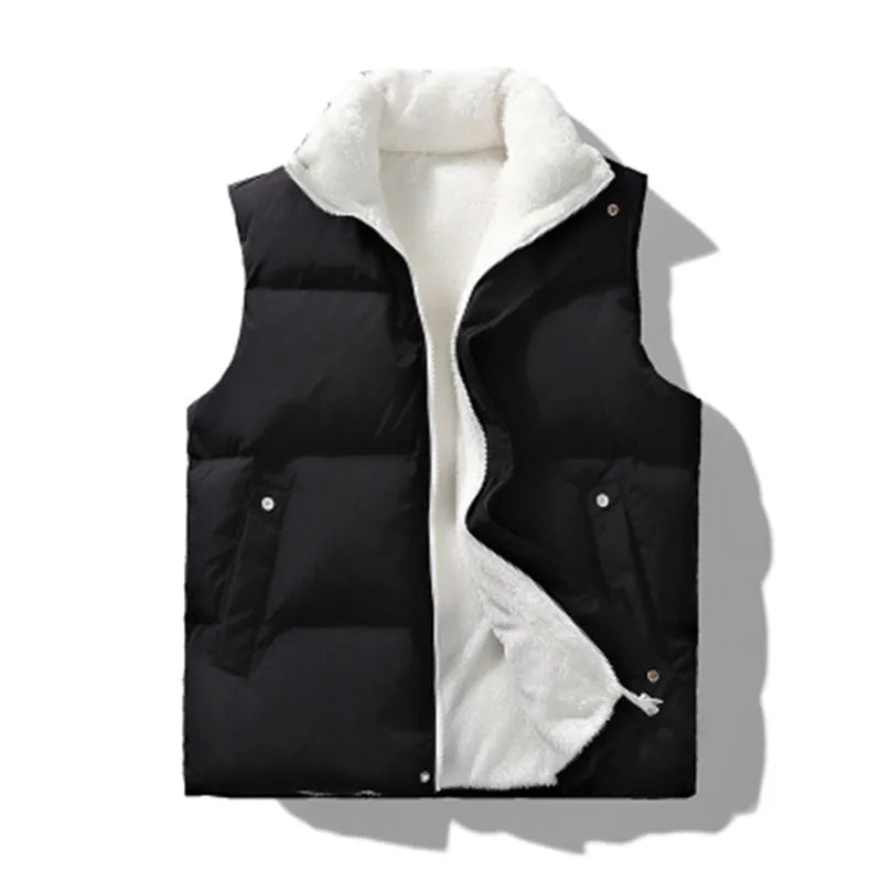 Warme Fleece Bodywarmer voor Dames | Met Hoge Kraag, Ritssluiting en Zakken