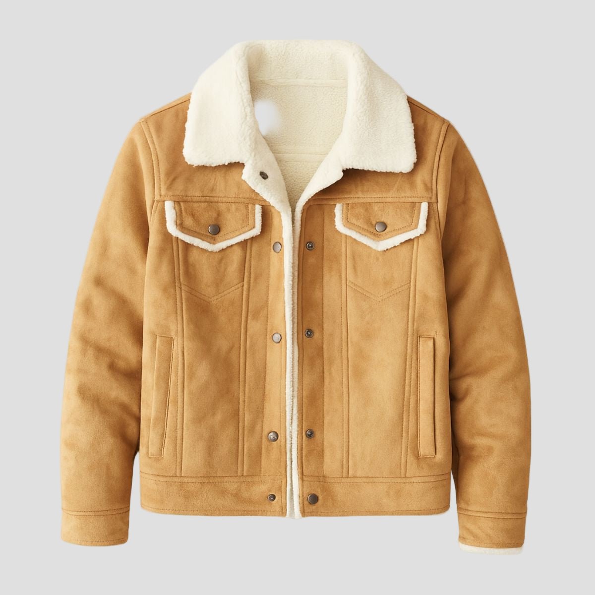 Aiden | Fleece Suède Leren Jas