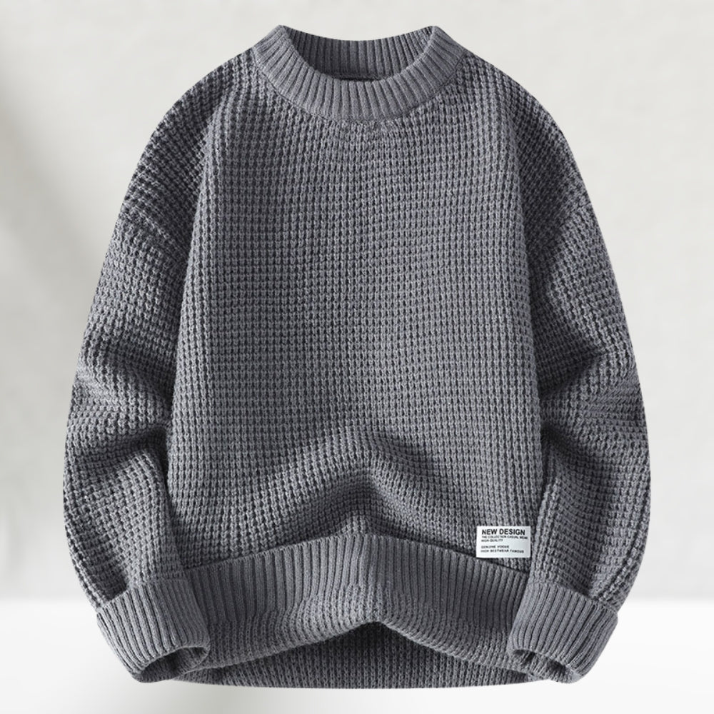 Aiden | Klassieke Gebreide Crewneck Trui