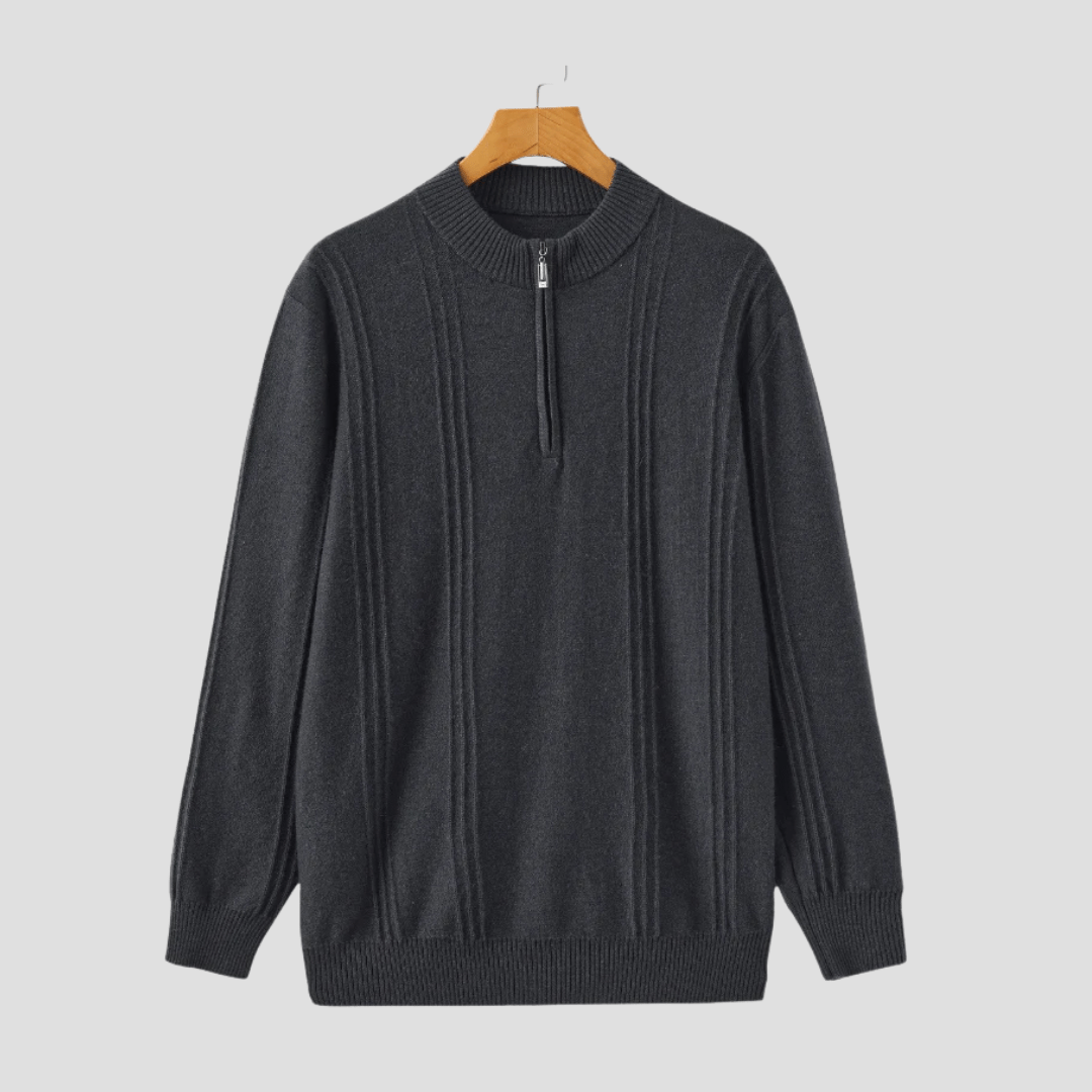 Alex | Half-Zip Trui, Ronde Hals