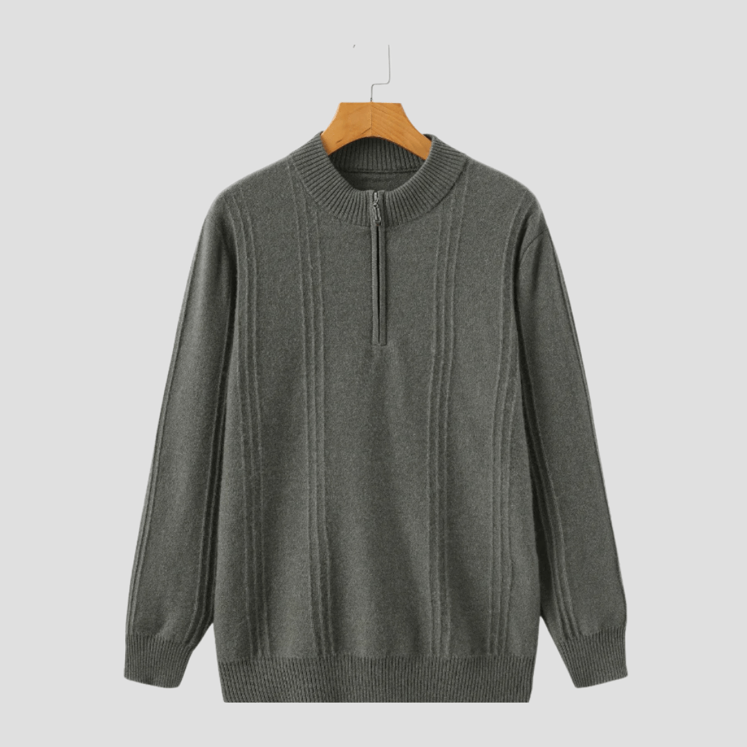 Alex | Half-Zip Trui, Ronde Hals