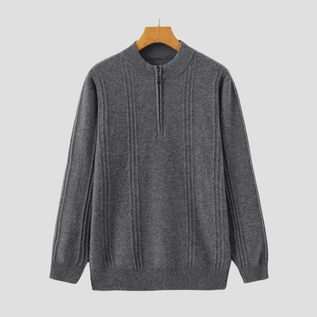 Alex | Half-Zip Trui, Ronde Hals