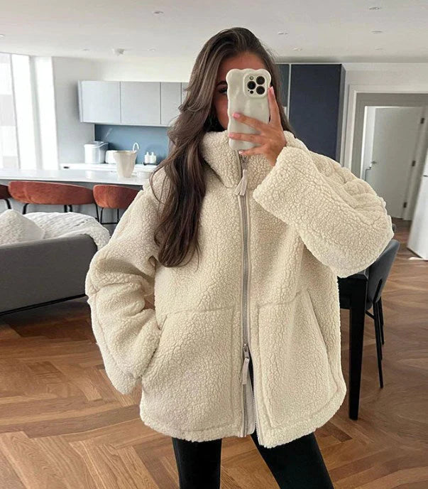 Dames Casual Teddy Winterjas | Oversized