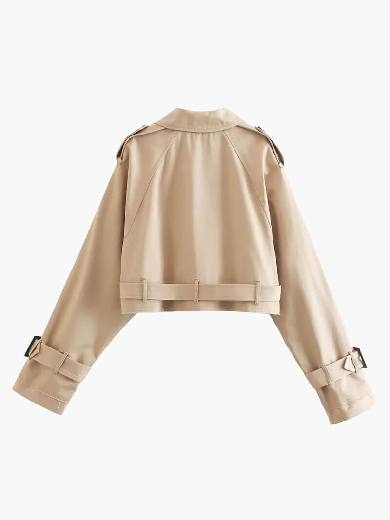 Dames Cropped Trenchcoat | Herfst