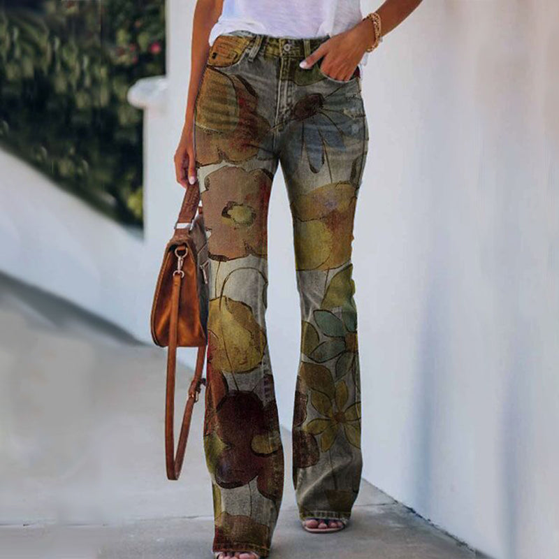 Dames Jeans | Hoge Taille met 4 Knoopsluitingen
