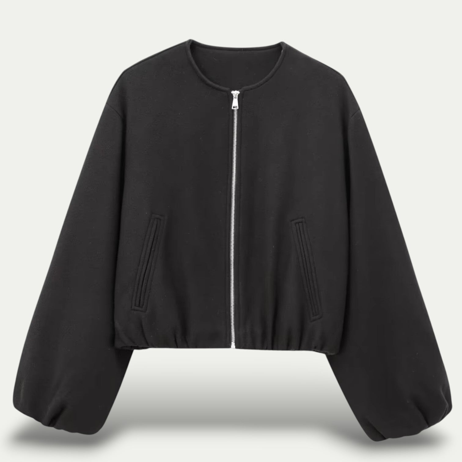 Dames Korte Bomberjas Met Ritsafsluiting | Trendy