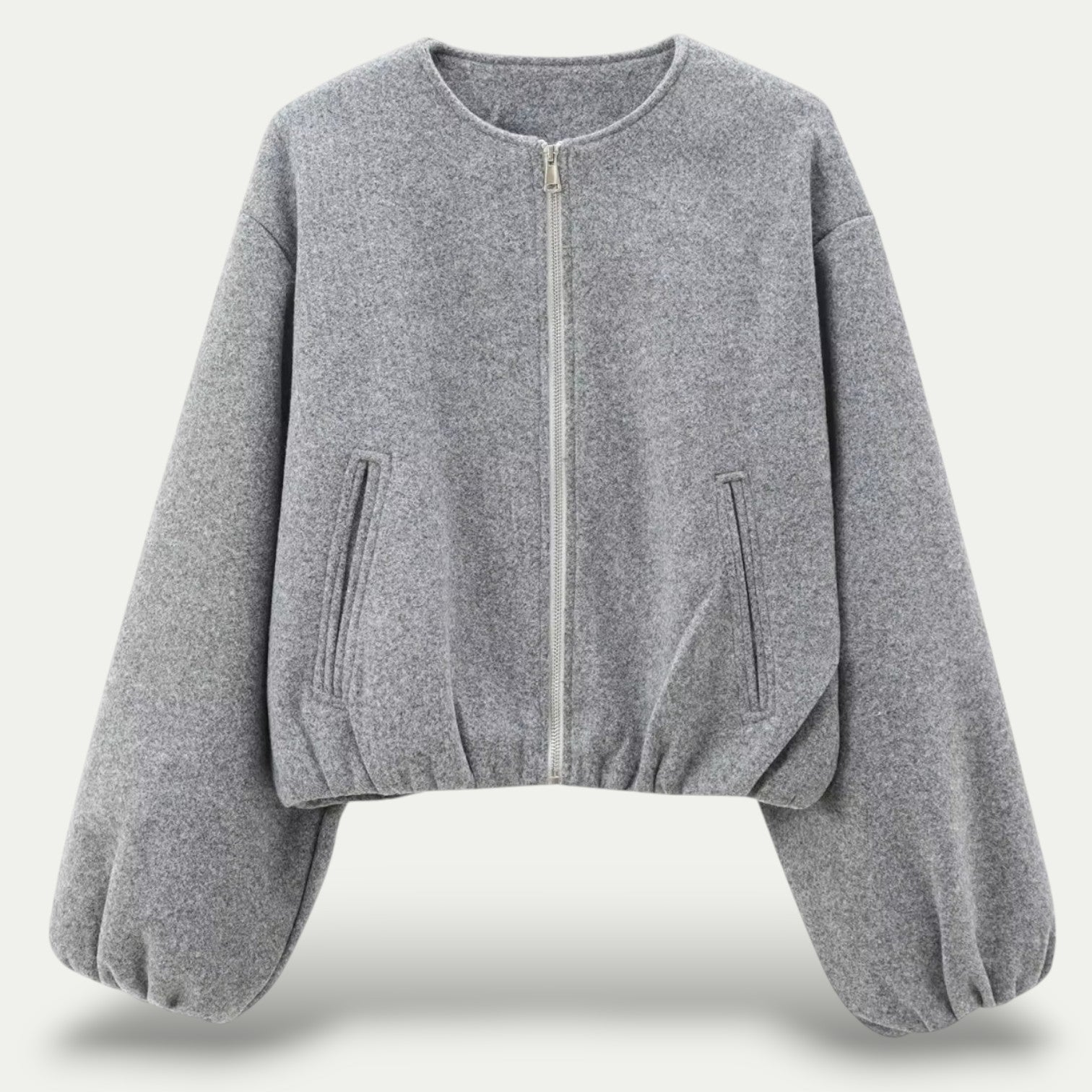 Dames Korte Bomberjas Met Ritsafsluiting | Trendy