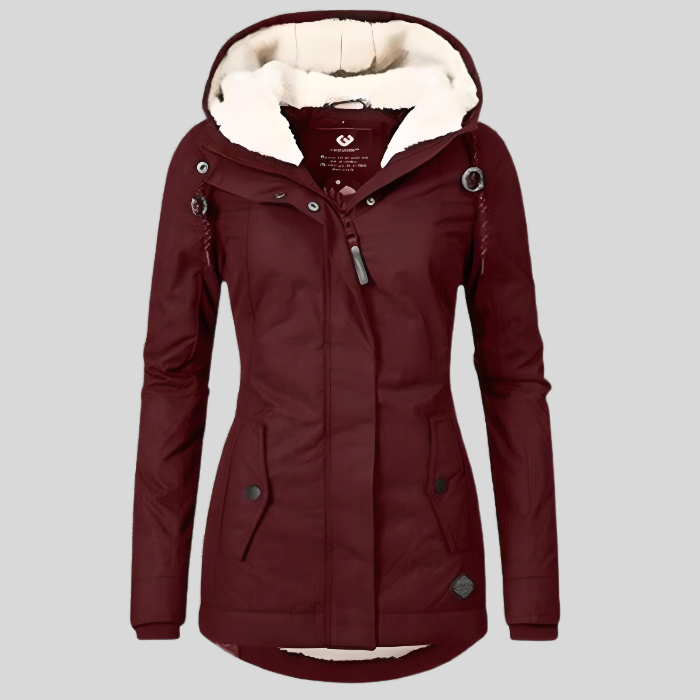 Dames Lange Waterdichte Winterjas | Capuchon