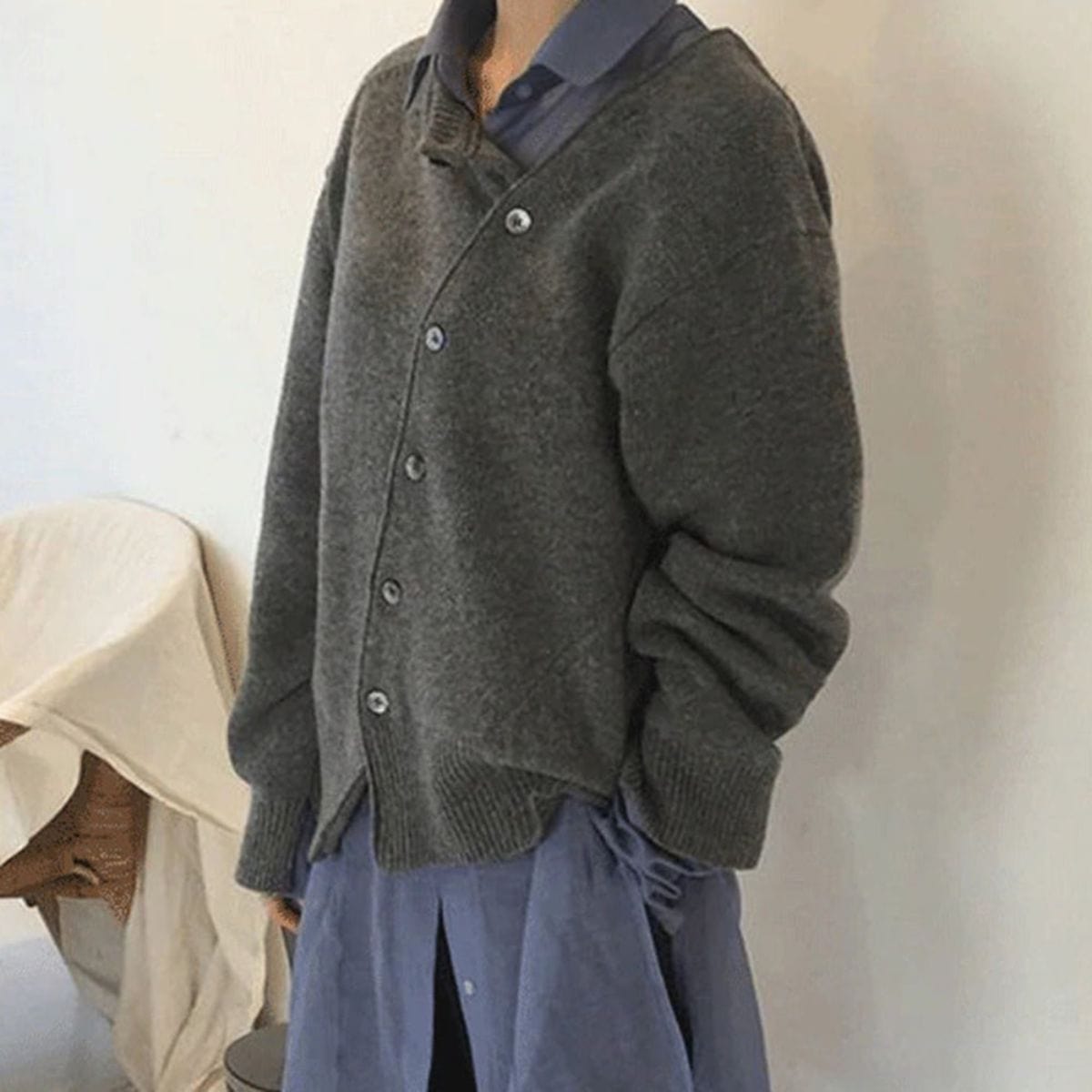 Dames Lichte Cardigan Met Knoopsluiting | Herfst