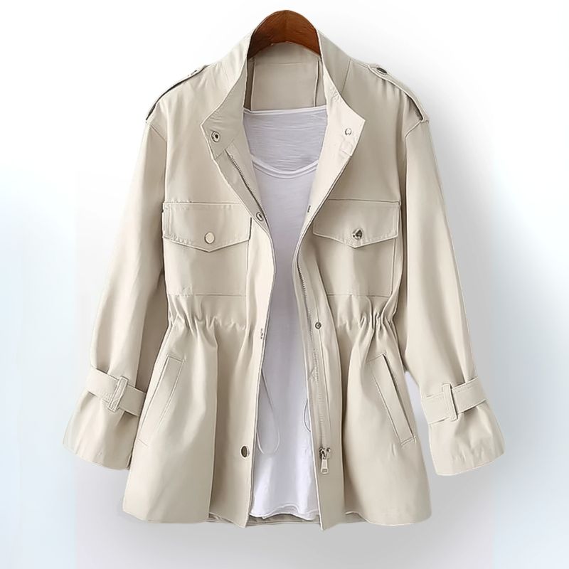 Dames Stijlvolle Trenchcoat | Ritsluiting