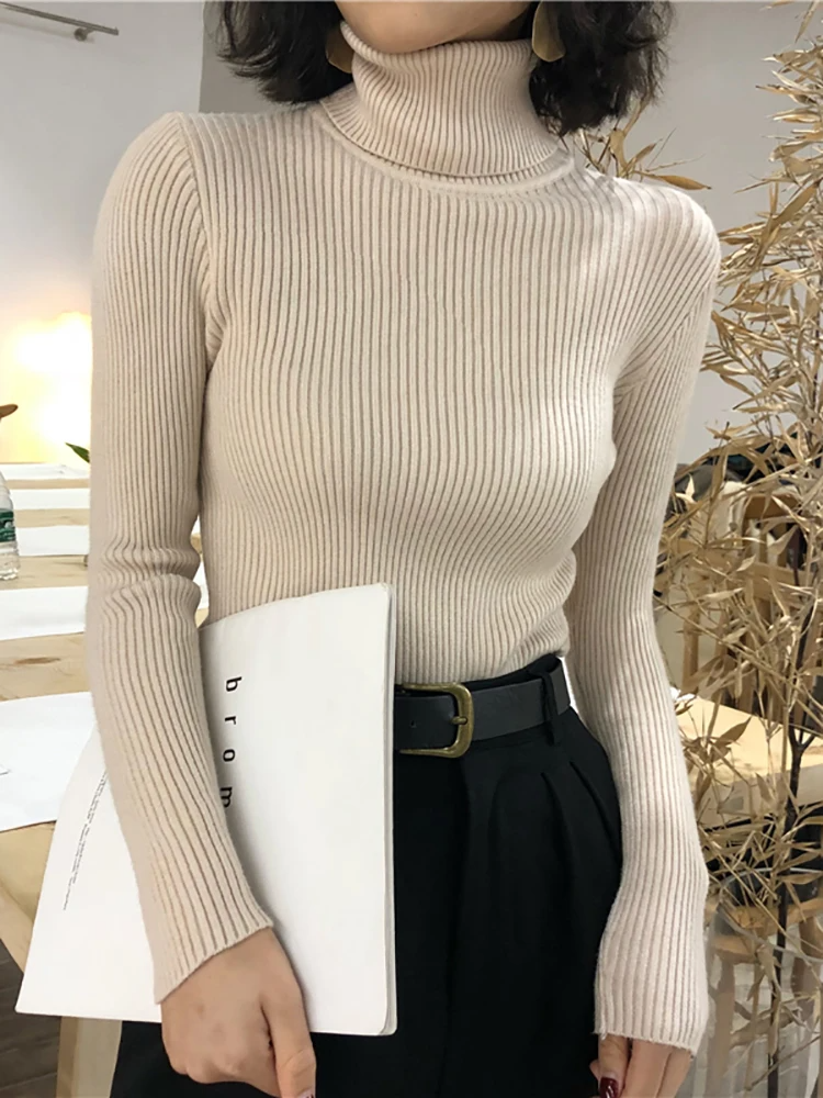 Dames Turtleneck | Slanke en Stijlvolle Gebreide Trui