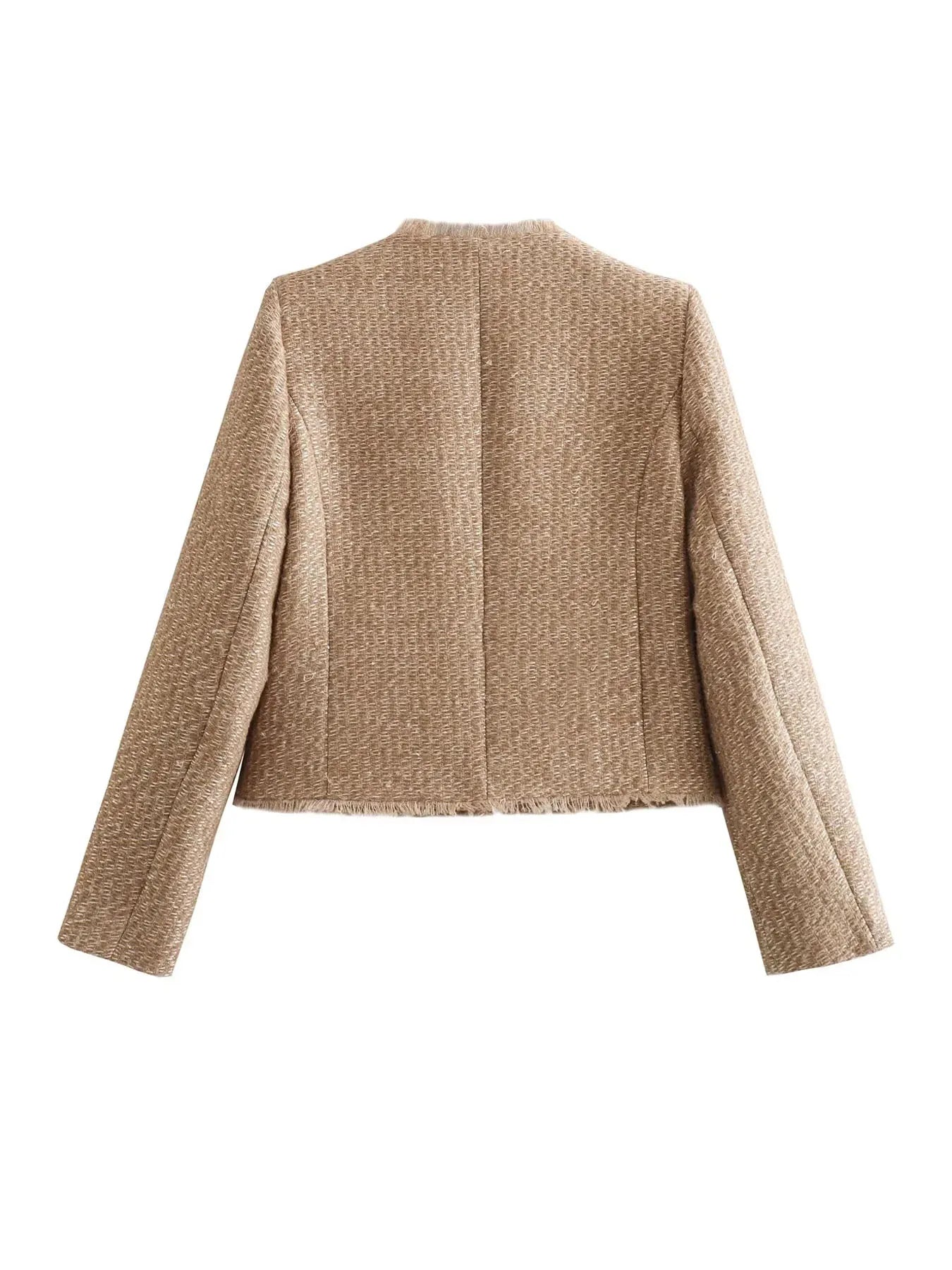 Dames Tweed Jas | Slanke Pasvorm en Stijlvolle Uitstraling