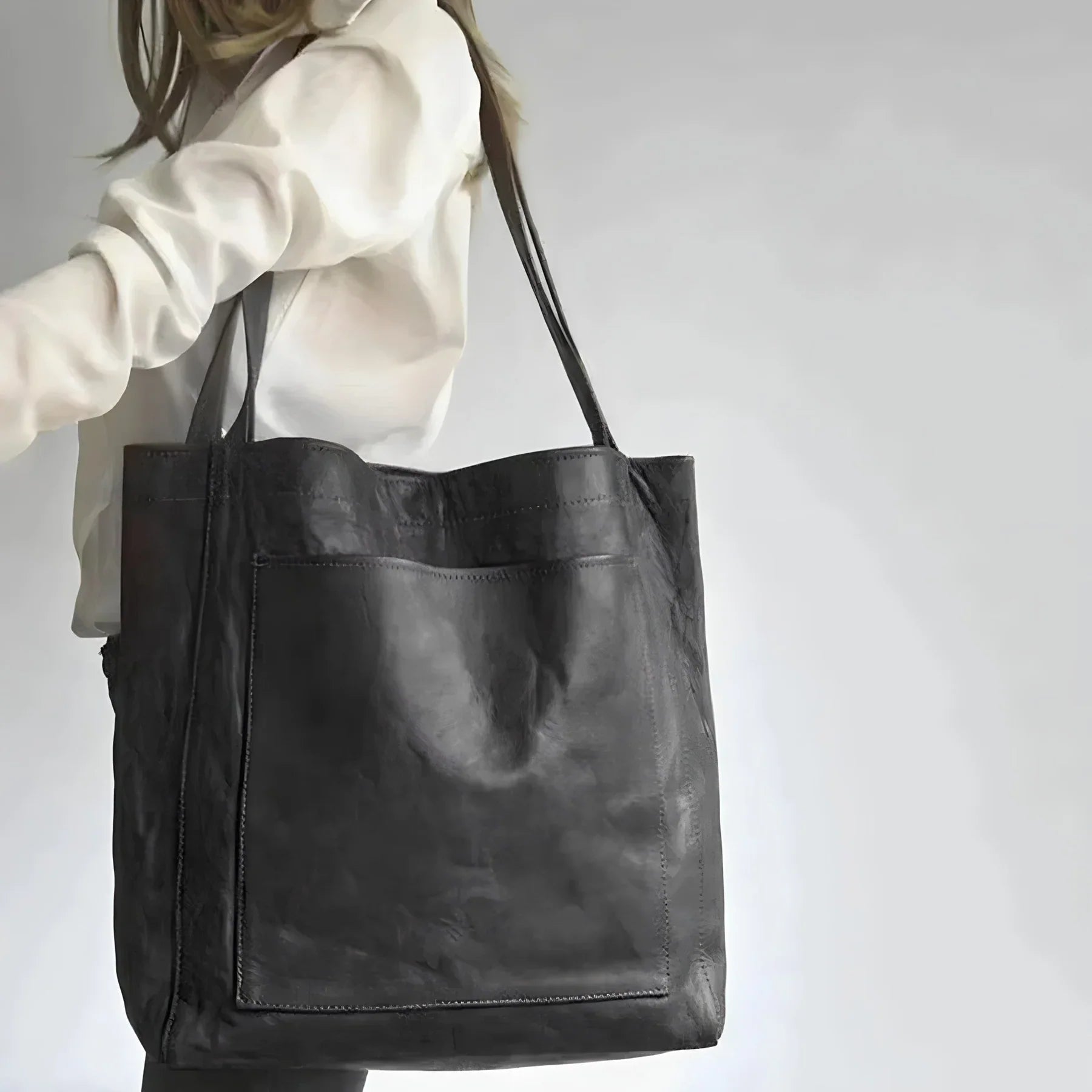 Dames Vintage Handtas | Open Model Zonder Rits