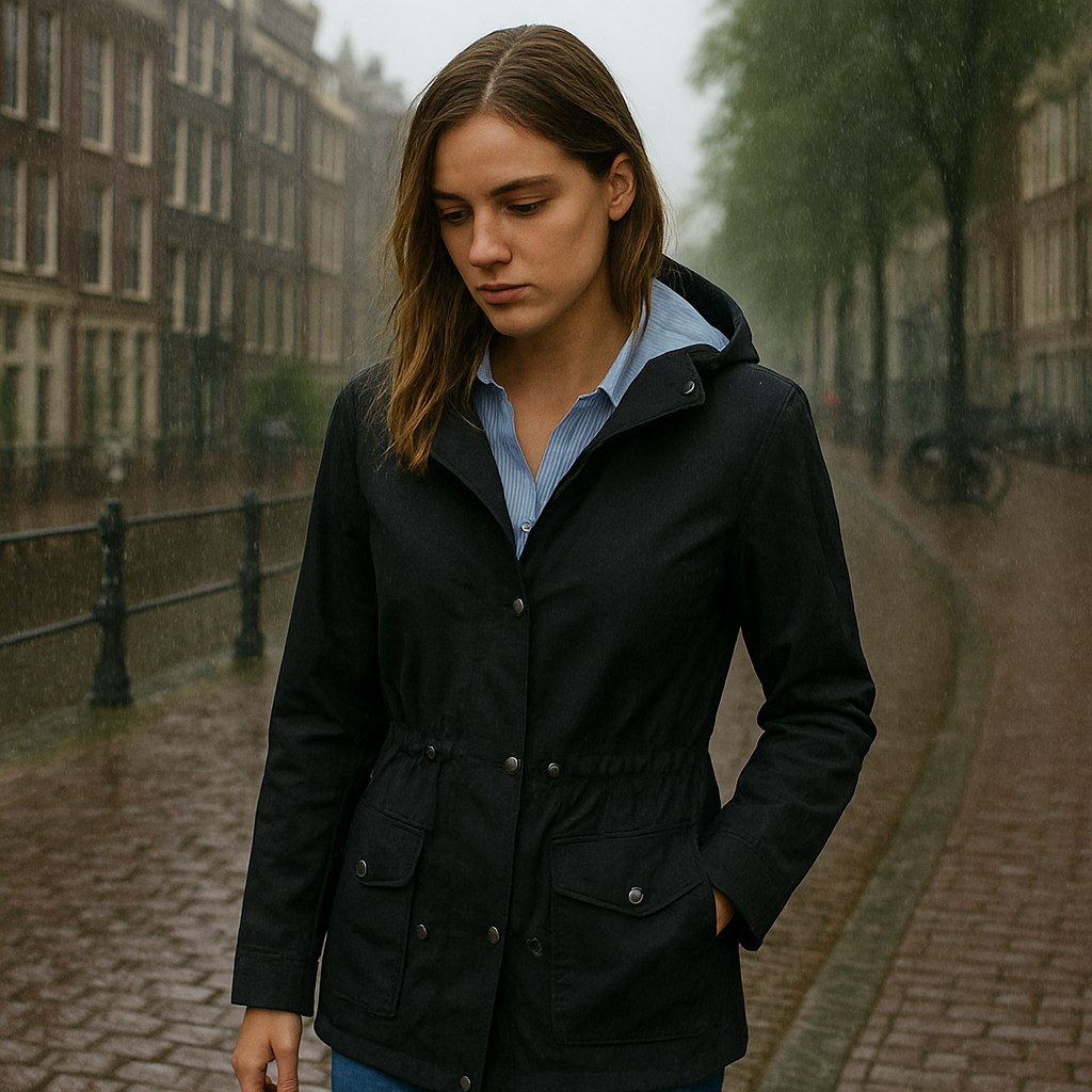 Dames Waterdichte Regenjas Met Capuchon | Lichtgewicht