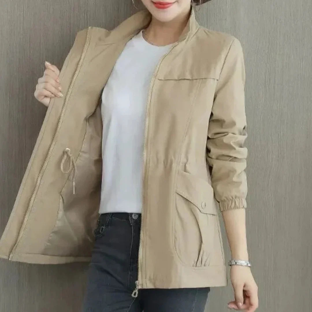 Dames Winter Trenchcoat | Met Kraag