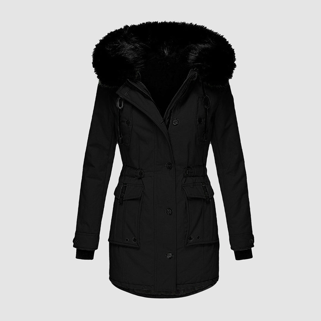 Dames Winterjas met Bontkraag | Met Capuchon