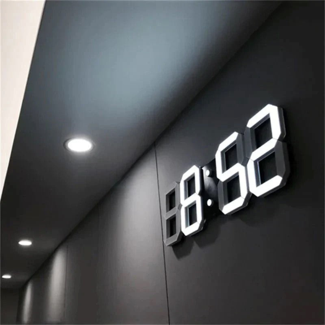 Digitale Wandklok | 3D LED Display